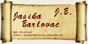 Jasika Barlovac vizit kartica